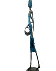 Bronze 55 cm bleu n°4 Bronzes d'Afrique