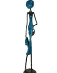 Bronze 55 cm bleu n°4 Bronzes d'Afrique
