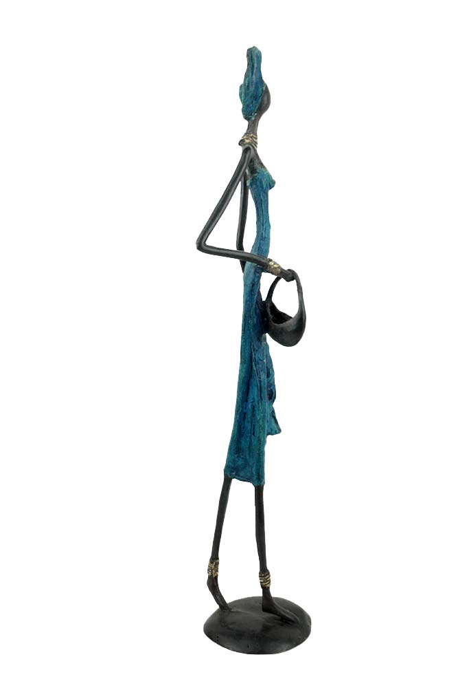 Bronze 55 cm bleu n°4 Bronzes d'Afrique