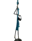 Bronze 55 cm bleu n°4 Bronzes d'Afrique