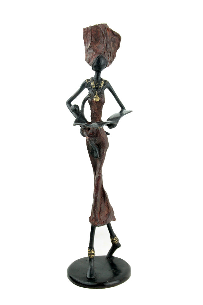 Bronze 35 cm marron n°14 Bronzes d'Afrique