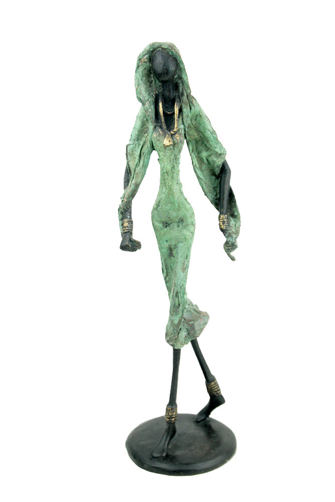 Bronze 35 cm vert n°5 Bronzes d'Afrique