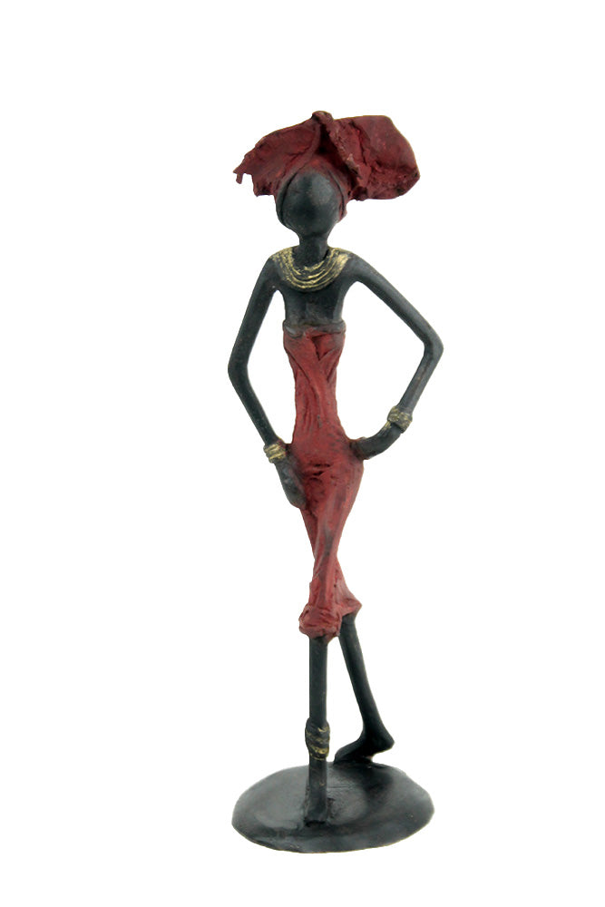Bronze 25 cm rouge n°17 Bronzes d'Afrique