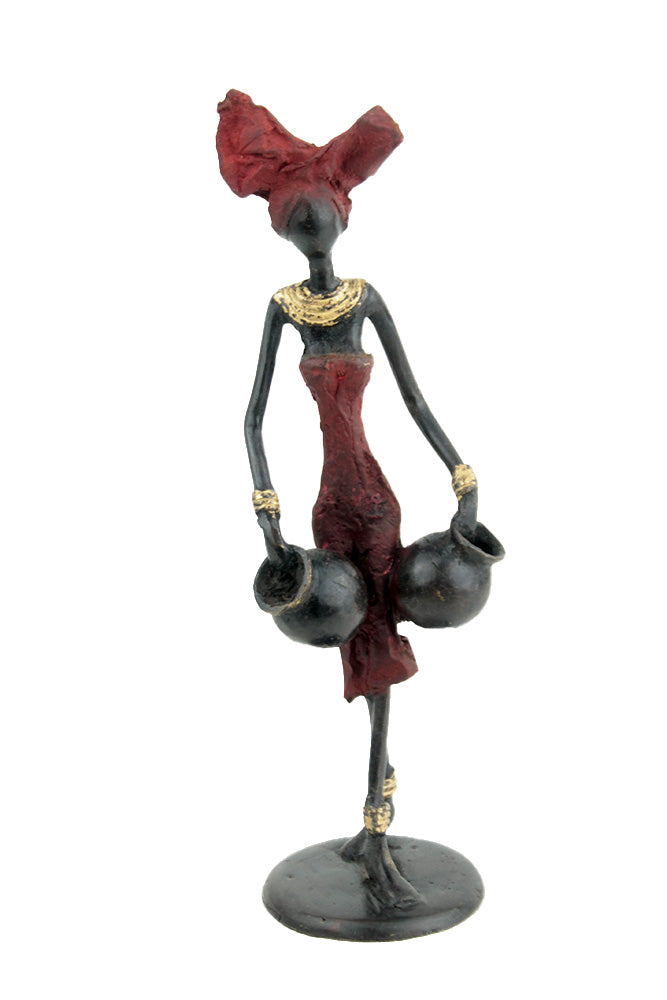 Bronze 25 cm rouge n°24 Bronzes d'Afrique