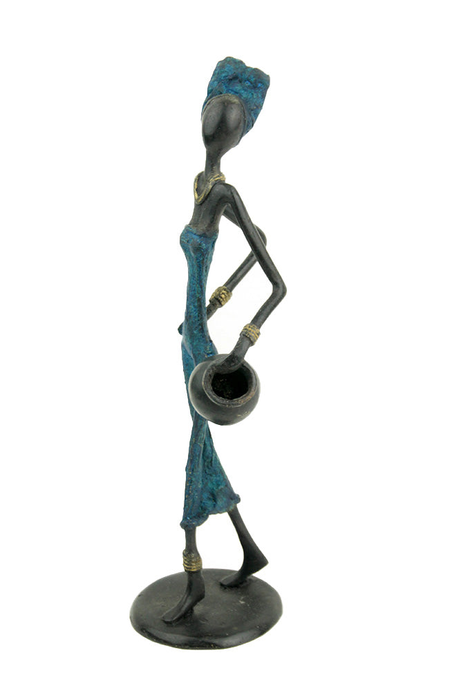Bronze 25 cm bleu n°31 Bronzes d'Afrique