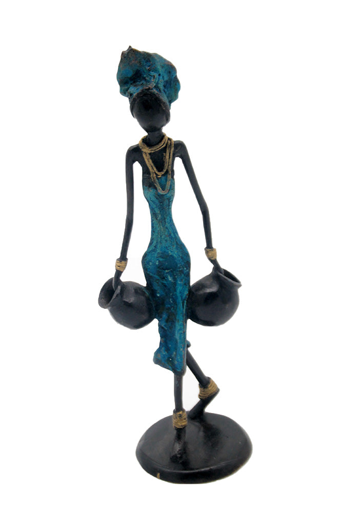 Bronze 25 cm bleu n°36 Bronzes d'Afrique
