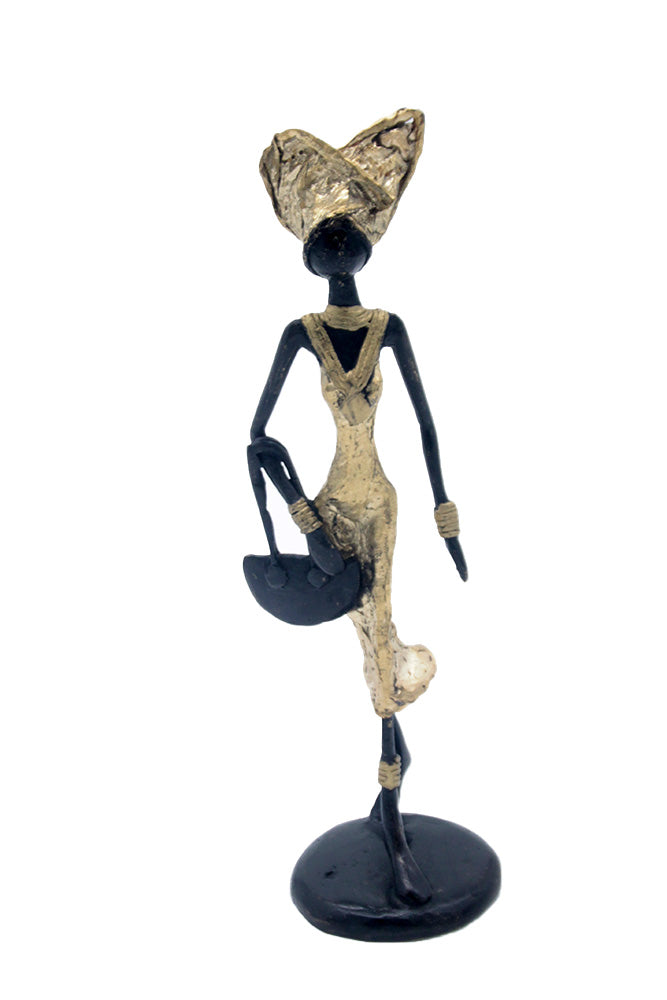 Bronze 25 cm doré n°19 Bronzes d'Afrique