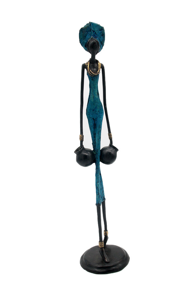 Bronze 55 cm bleu n°10 Bronzes d'Afrique