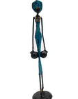 Bronze 55 cm bleu n°10 Bronzes d'Afrique