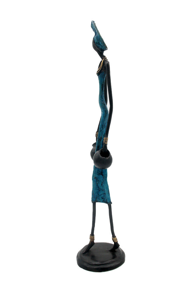 Bronze 55 cm bleu n°10 Bronzes d'Afrique