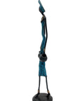 Bronze 55 cm bleu n°10 Bronzes d'Afrique