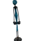 Bronze 55 cm bleu n°10 Bronzes d'Afrique