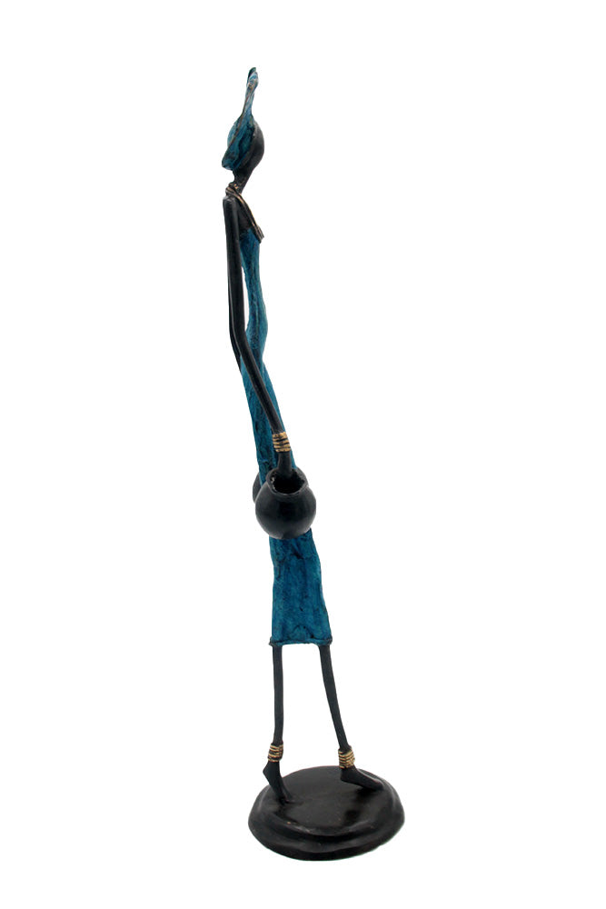 Bronze 55 cm bleu n°10 Bronzes d'Afrique