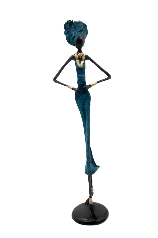 Bronze 55 cm bleu n°12 Bronzes d'Afrique