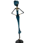 Bronze 55 cm bleu n°12 Bronzes d'Afrique