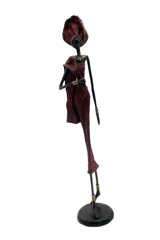 Bronze 55 cm rouge n°7 Bronzes d'Afrique