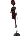 Bronze 55 cm rouge n°7 Bronzes d'Afrique