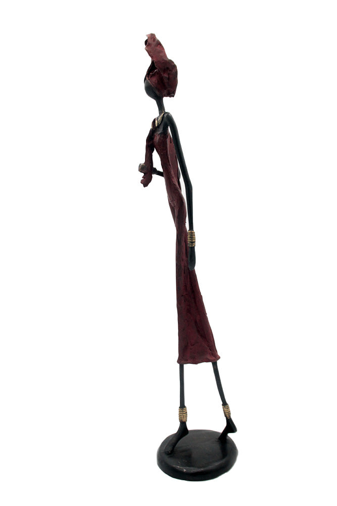 Bronze 55 cm rouge n°7 Bronzes d'Afrique
