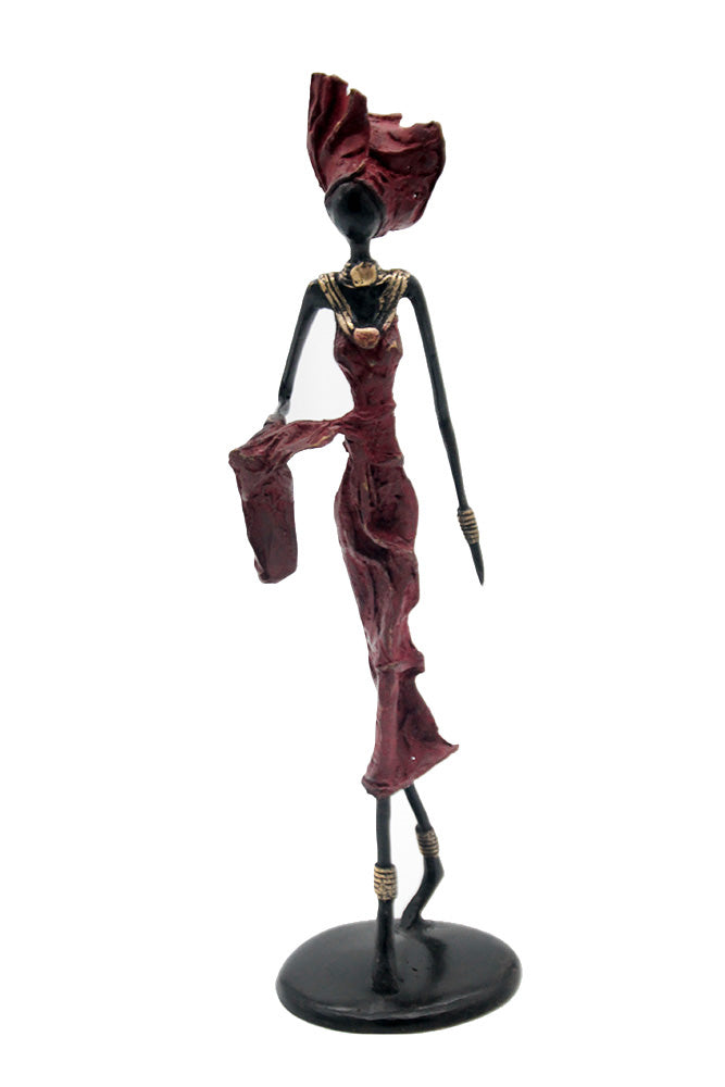 Bronze 35 cm rouge n°14 Bronzes d'Afrique