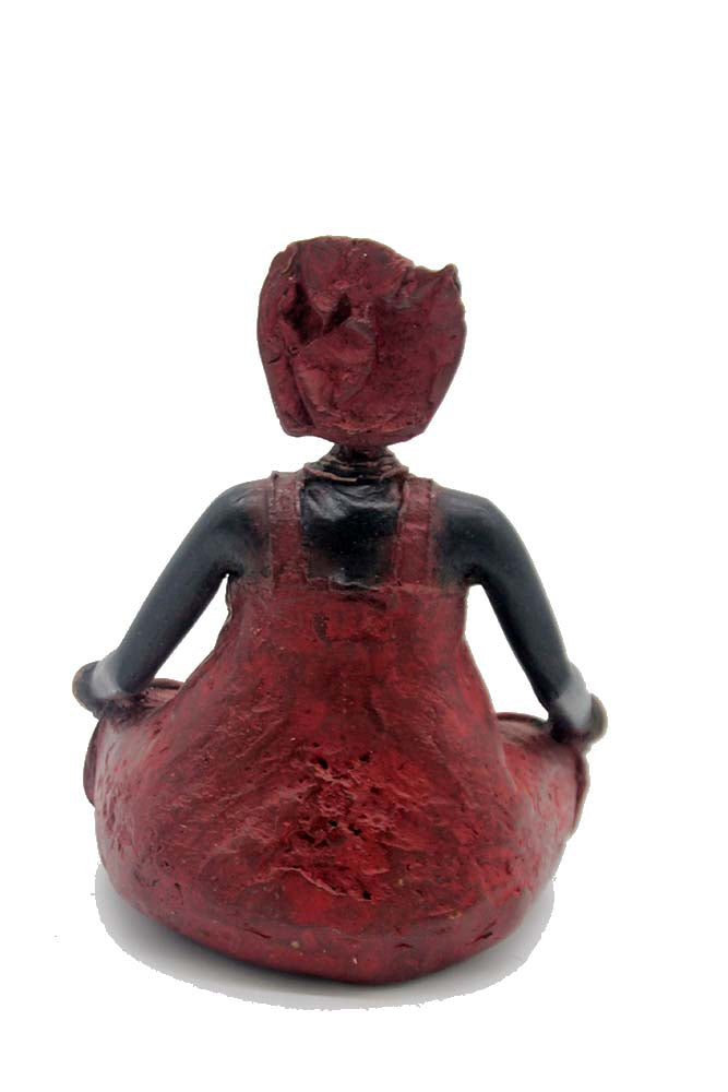 Bronze Big Mama 20 cm rouge n°1 Bronzes d'Afrique