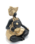 Bronze Big Mama 20 cm doré n°1 Bronzes d'Afrique