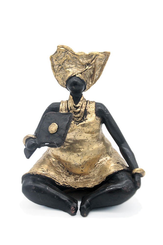 Bronze Big Mama 20 cm doré n°1 Bronzes d'Afrique