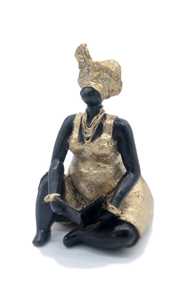 Bronze Big Mama 25 cm doré n°3 Bronzes d'Afrique