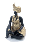 Bronze Big Mama 25 cm doré n°3 Bronzes d'Afrique