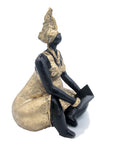 Bronze Big Mama 25 cm doré n°3 Bronzes d'Afrique