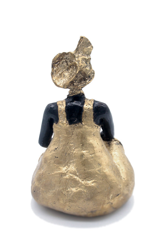 Bronze Big Mama 25 cm doré n°3 Bronzes d'Afrique