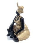 Bronze Big Mama 25 cm doré n°3 Bronzes d'Afrique