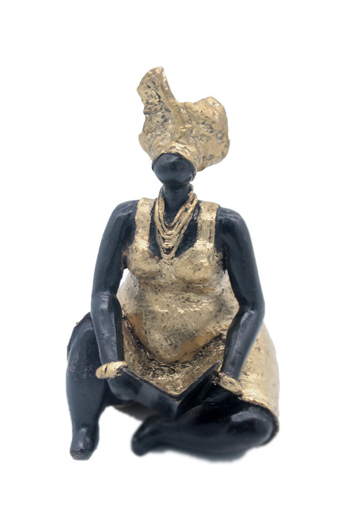 Bronze Big Mama 25 cm doré n°3 Bronzes d'Afrique