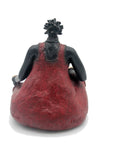 Bronze Big Mama 25 cm rouge n°2 Bronzes d'Afrique
