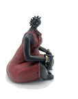 Bronze Big Mama 25 cm rouge n°2 Bronzes d'Afrique
