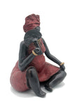 Bronze Big Mama 25 cm rouge n°4 Bronzes d'Afrique