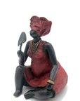 Bronze Big Mama 25 cm rouge n°4 Bronzes d'Afrique