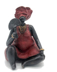Bronze Big Mama 25 cm rouge n°4 Bronzes d'Afrique
