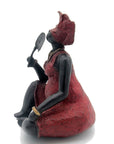Bronze Big Mama 25 cm rouge n°4 Bronzes d'Afrique