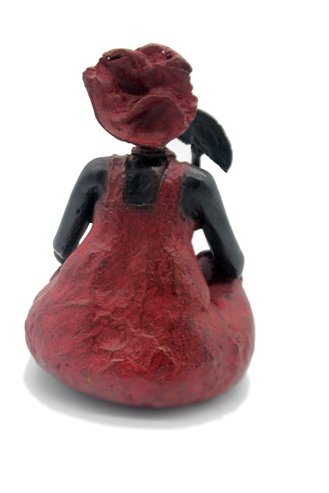 Bronze Big Mama 25 cm rouge n°4 Bronzes d'Afrique