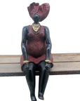 Bronze Big Mama 25 cm rouge n°3 Bronzes d'Afrique