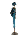 Bronze 55 cm bleu n°5 Bronzes d'Afrique