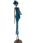 Bronze 55 cm bleu n°5 Bronzes d'Afrique