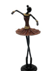 Ballerine 25 cm marron n°2 Bronzes d'Afrique