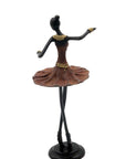 Ballerine 25 cm marron n°2 Bronzes d'Afrique