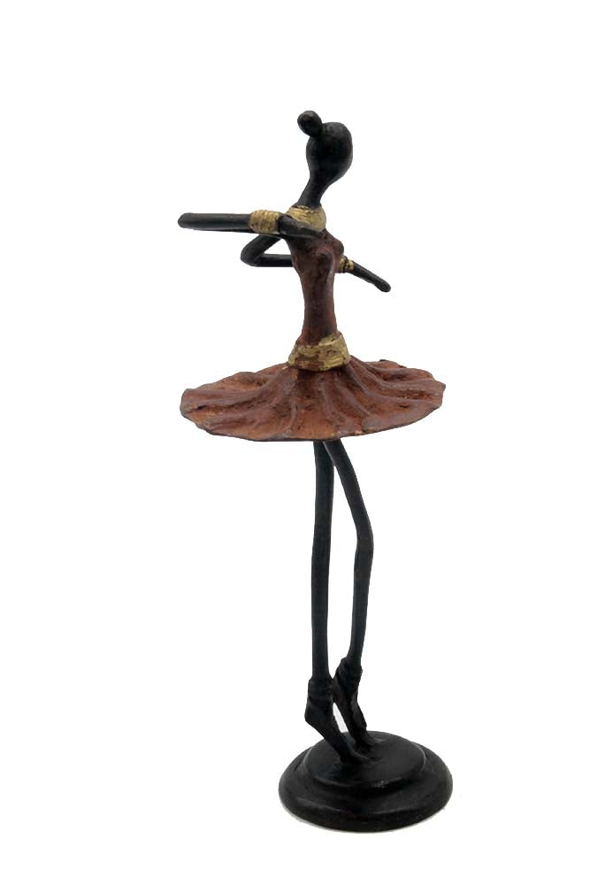 Ballerine 25 cm marron n°2 Bronzes d'Afrique