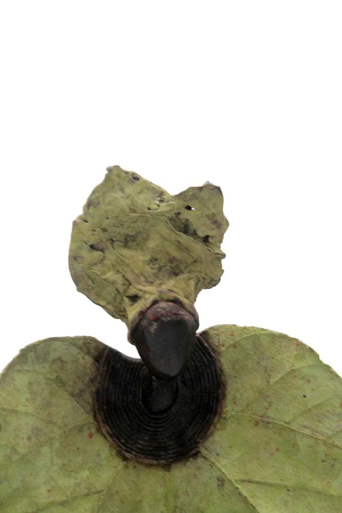 Bronze Feuille triple 45 cm vert n°1 Bronzes d'Afrique