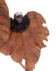 Bronze Feuille triple 45 cm marron n°1 Bronzes d'Afrique