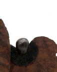 Bronze Feuille triple 45 cm marron n°1 Bronzes d'Afrique