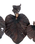 Bronze Feuille triple 45 cm marron n°3 Bronzes d'Afrique