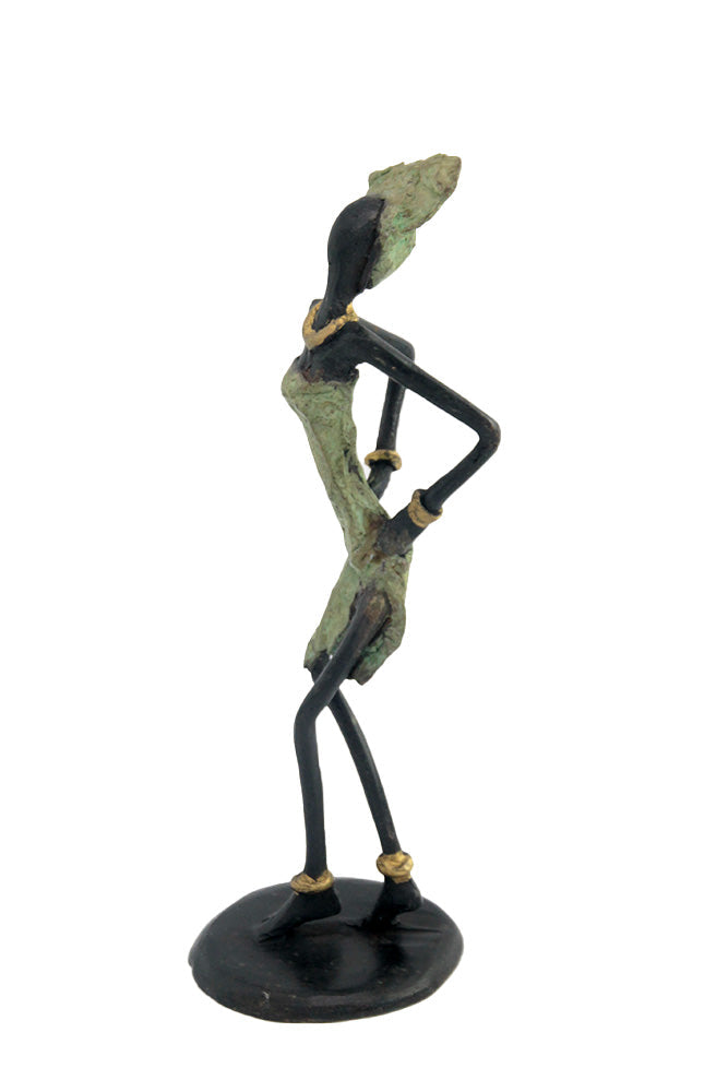 Bronze 25 cm vert n°10 Bronzes d'Afrique